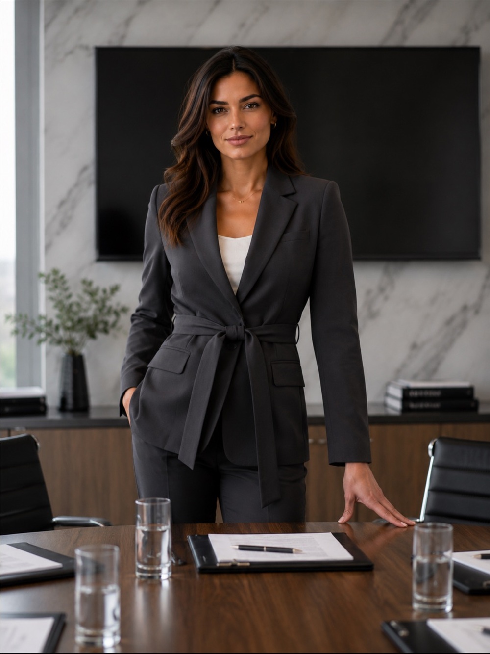 Carbon 38 Black Blazer NWOT Sz L
